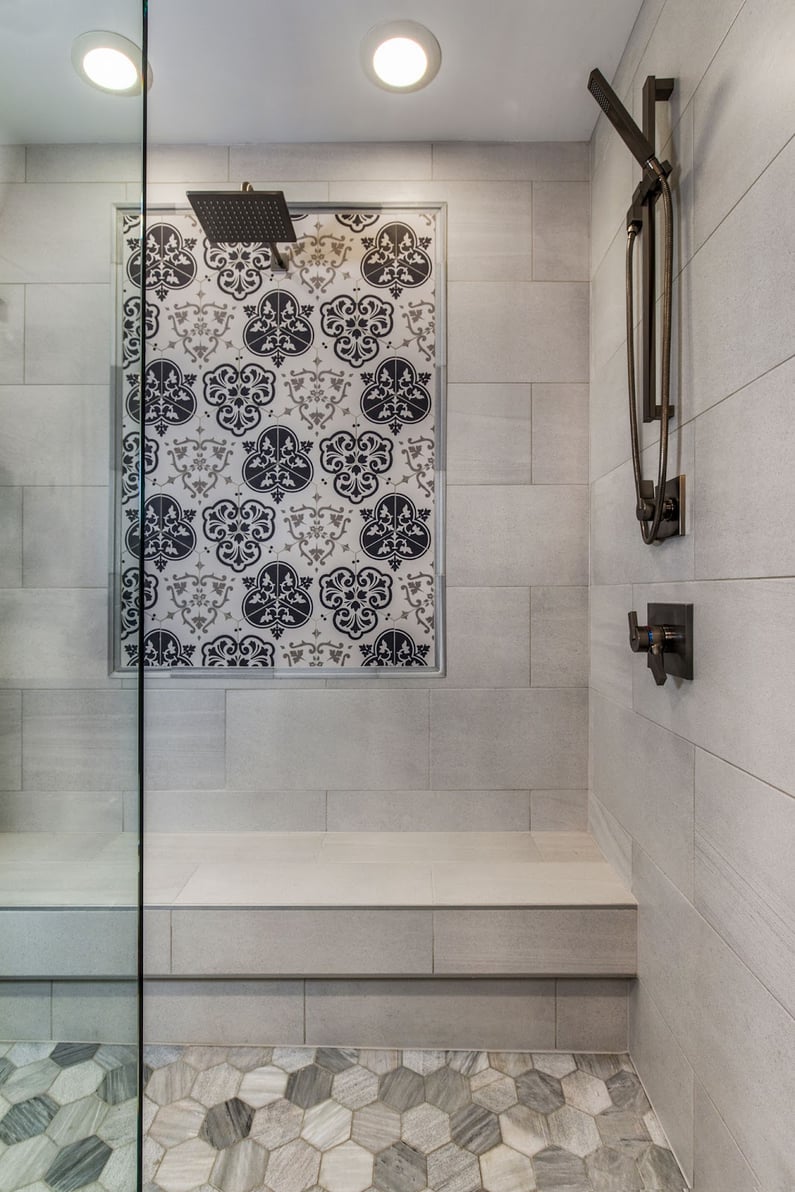 Master-Bath-Walk-in-Shower-with-Akdo-Heritage-Tile-Accent-and-Statements-Cemento-Bianco