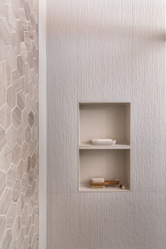 Tile-Shower-Niche-Large-Textured-Porcelanosa-Tile-Wall-Bathroom