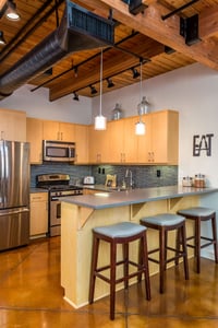 Industrial-Kitchen-with-Built-in-Cabinets-Bar-Detail