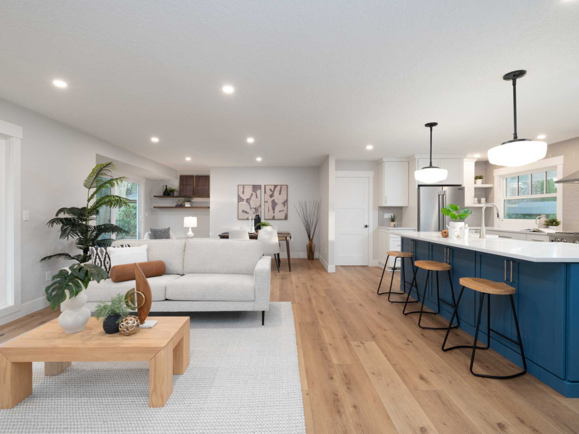 Image of Raleigh Hills Whole Home Remodel featuring open-concept kitchen and living room by Creekstone