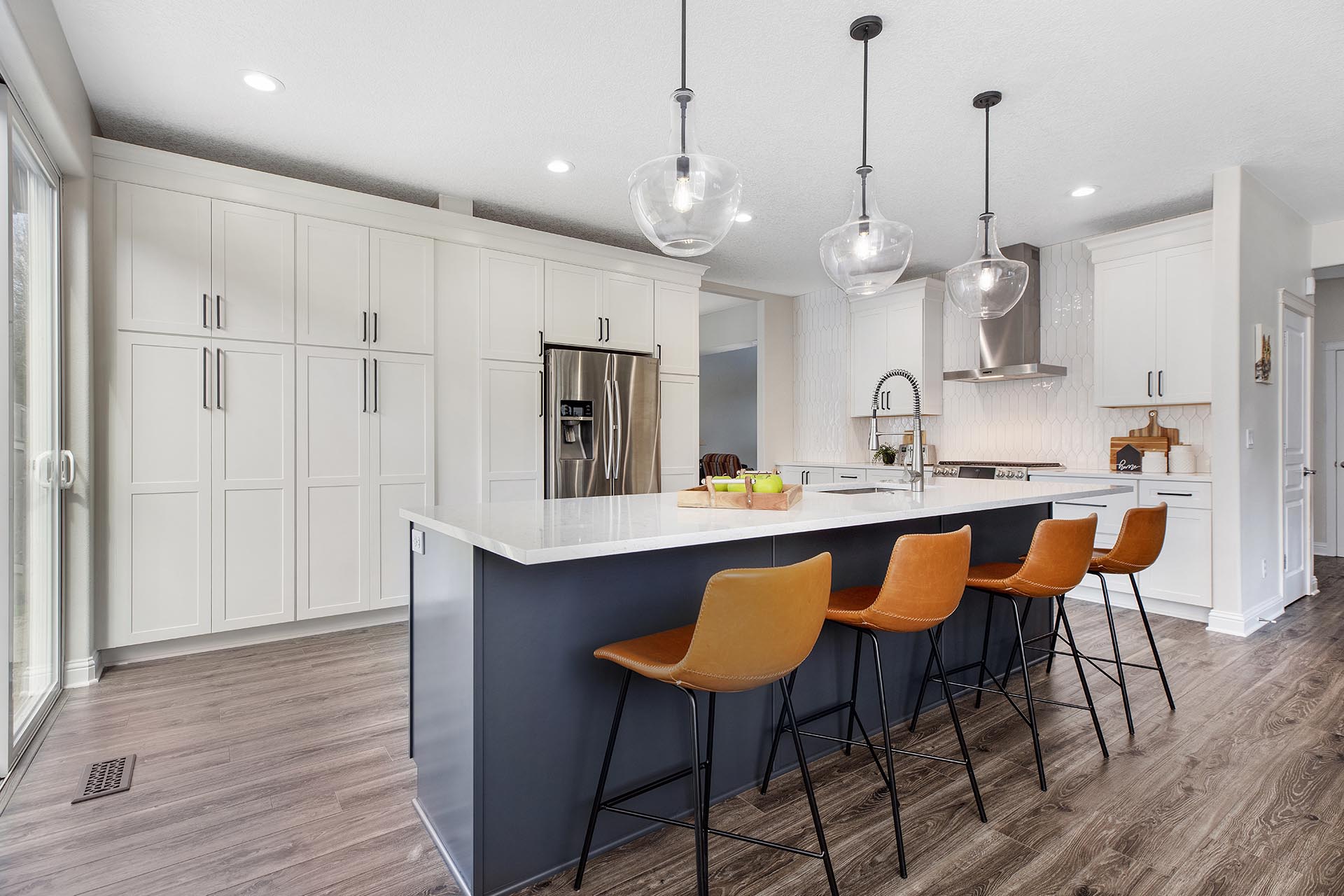 Kitchen island view