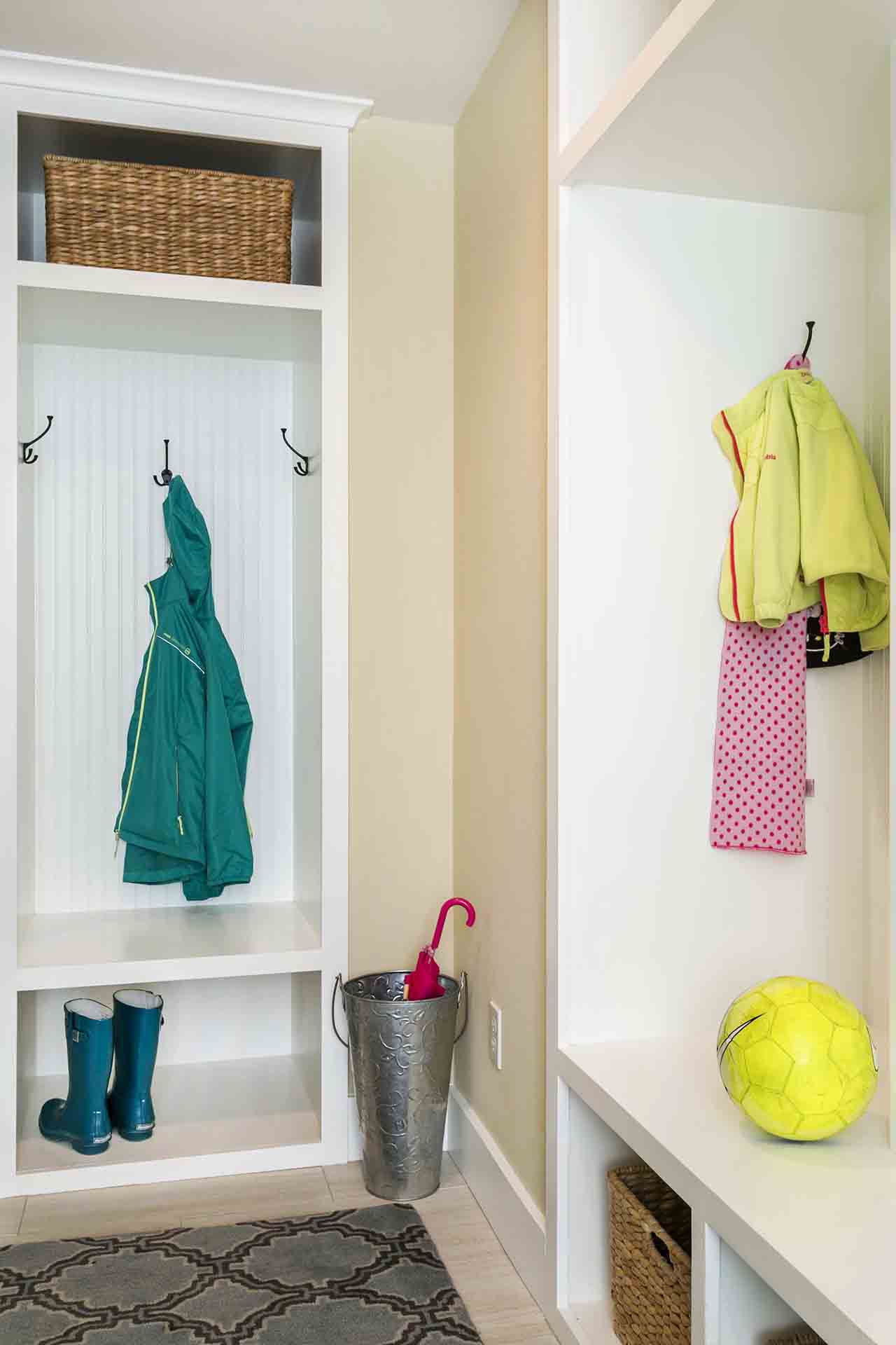 corner of mudroom