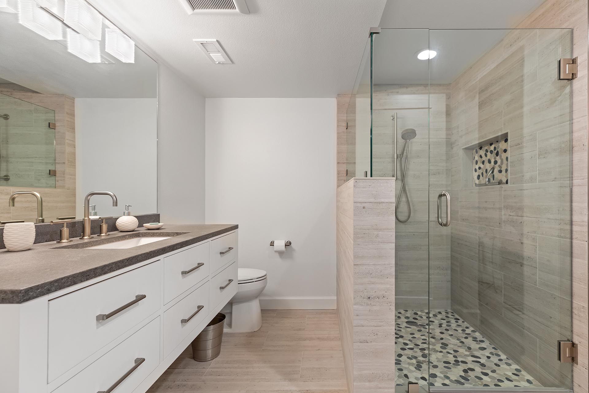 Bathroom Vanity and Shower