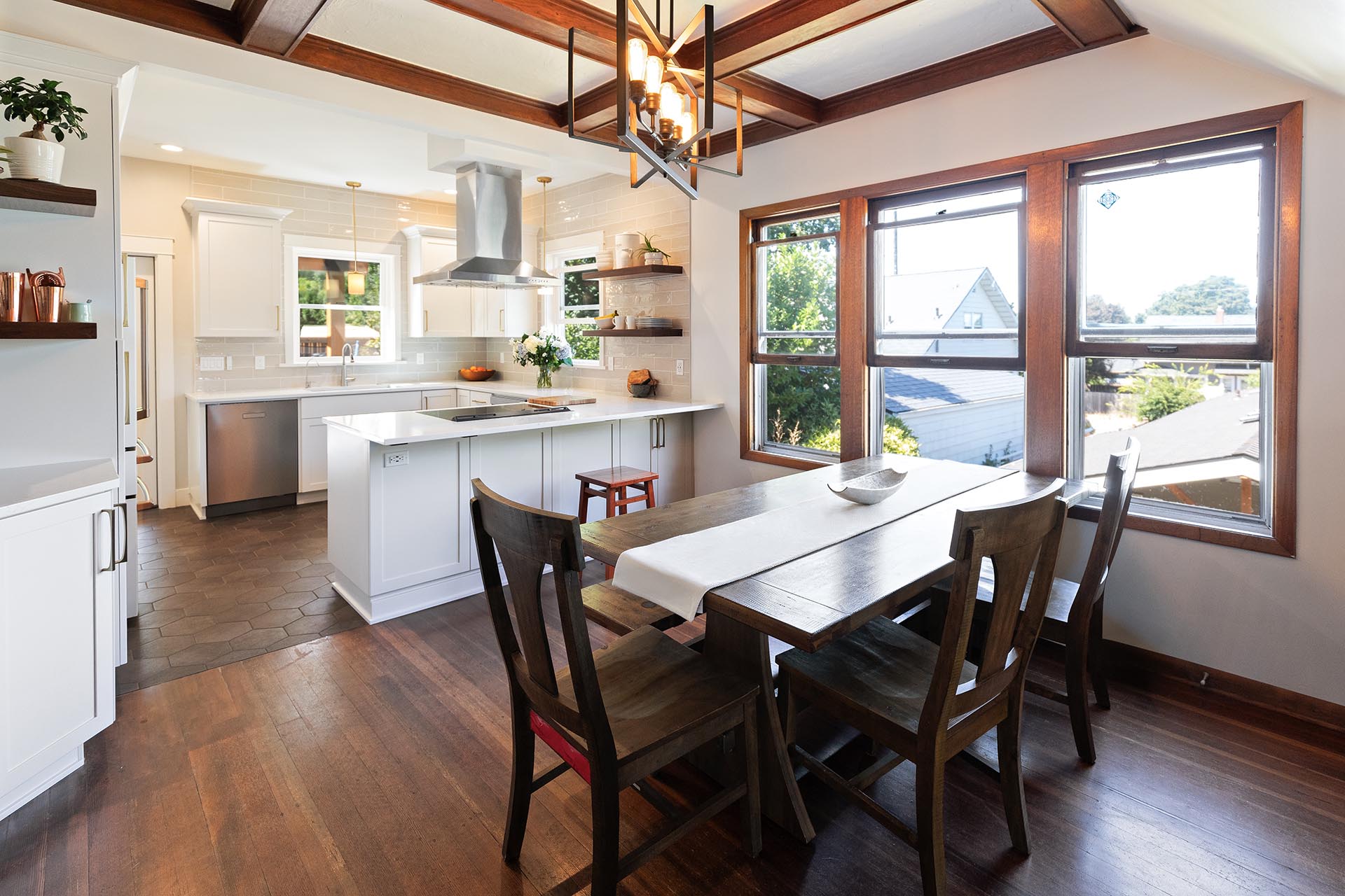 Dining Area with kitchen in background