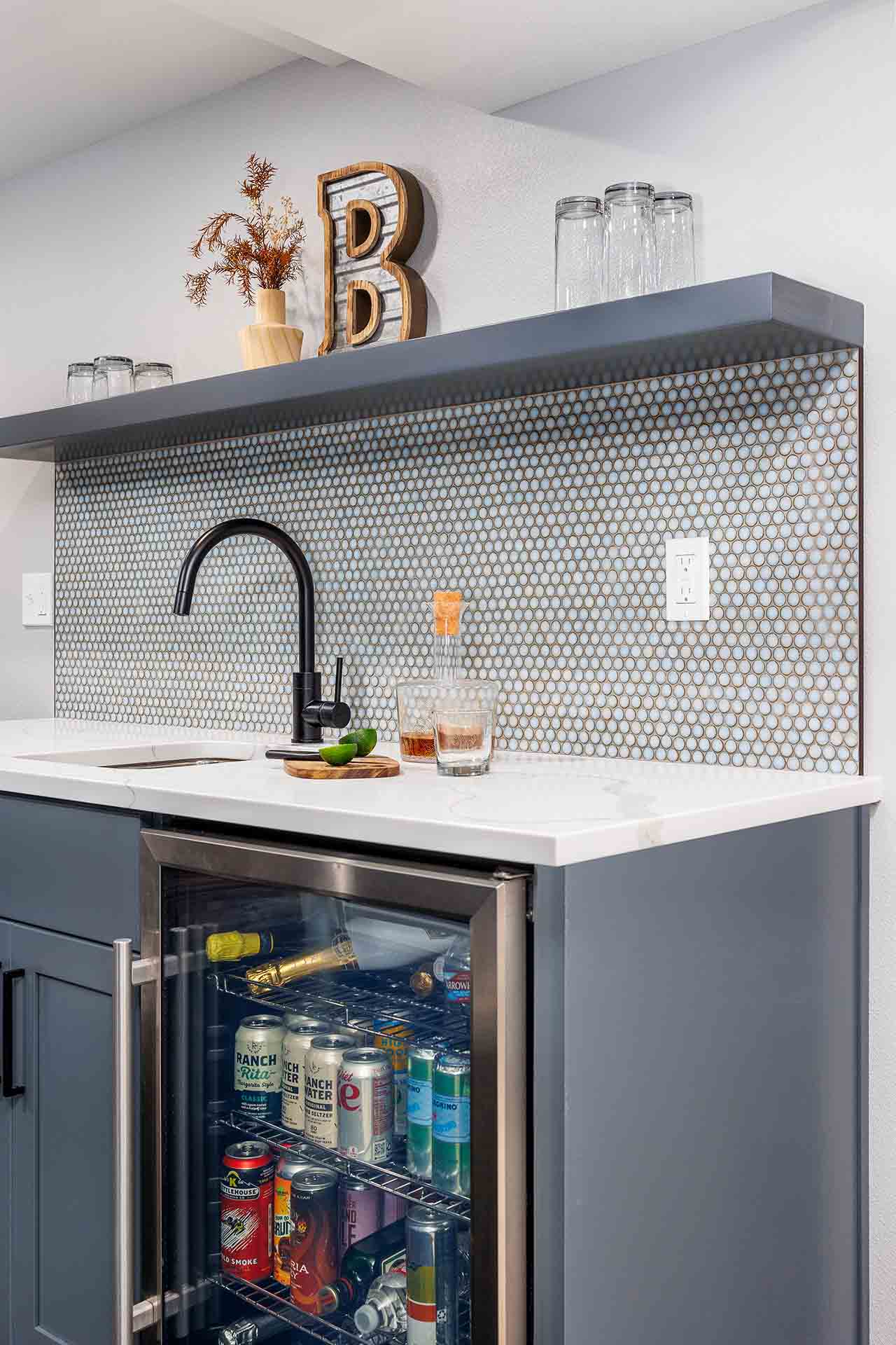 Basement Kitchen Bar | Creekstone Design + Build