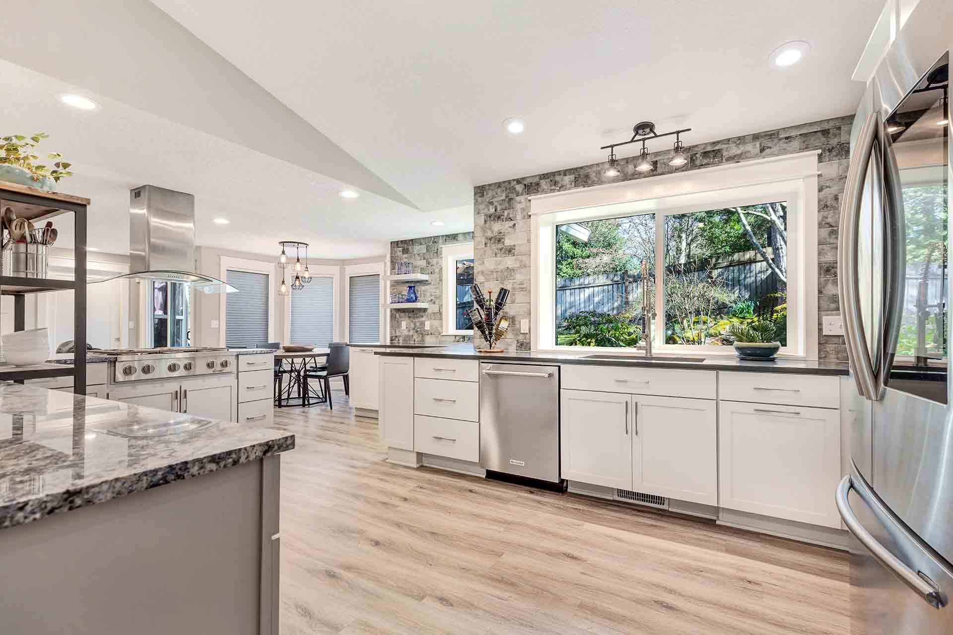 View of kitchen from the other entracnce