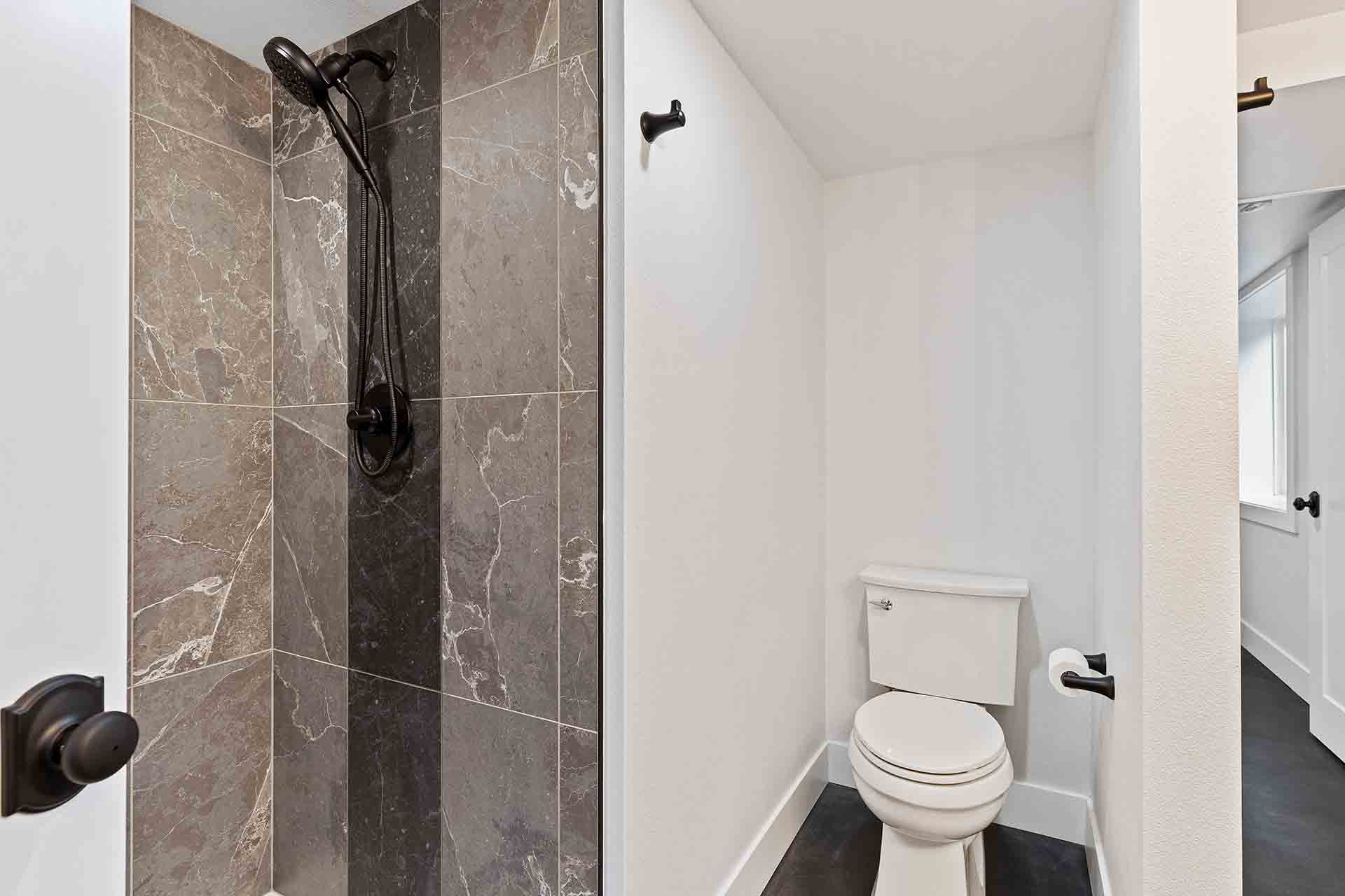 Basement Bathroom Shower and Toilet