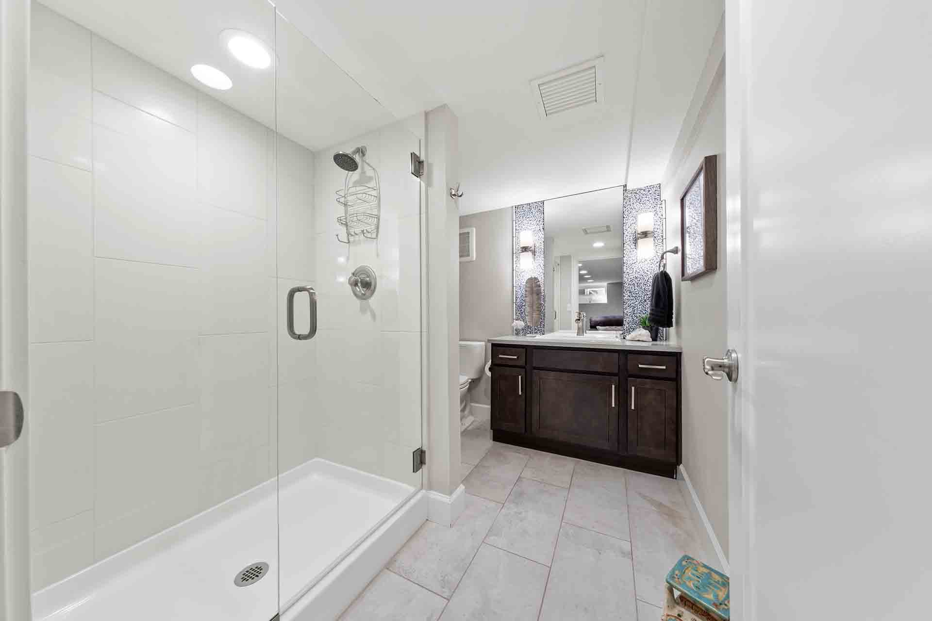 Basement bathroom